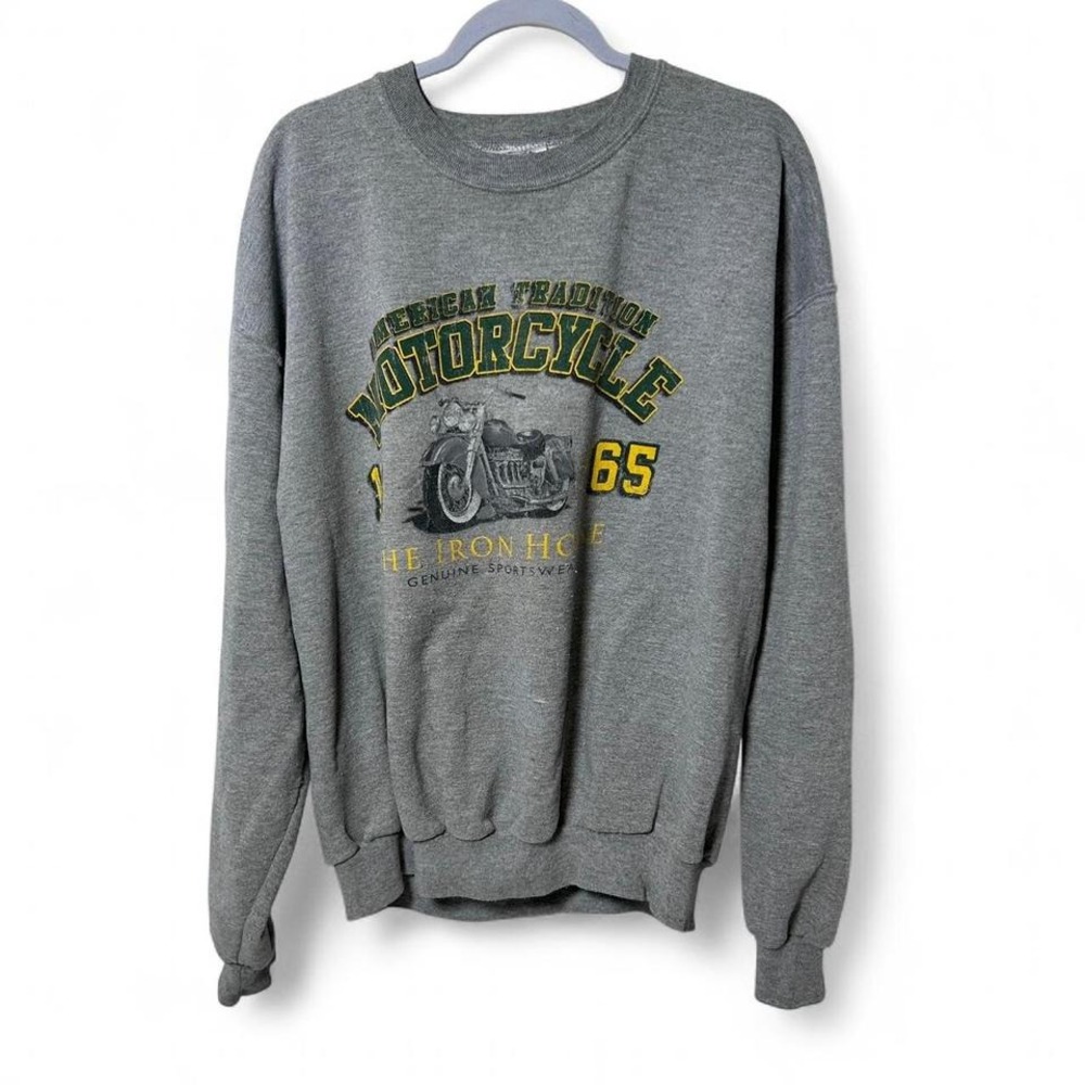 American Motorcycle Tradition pullover sweatshirt in gray XL